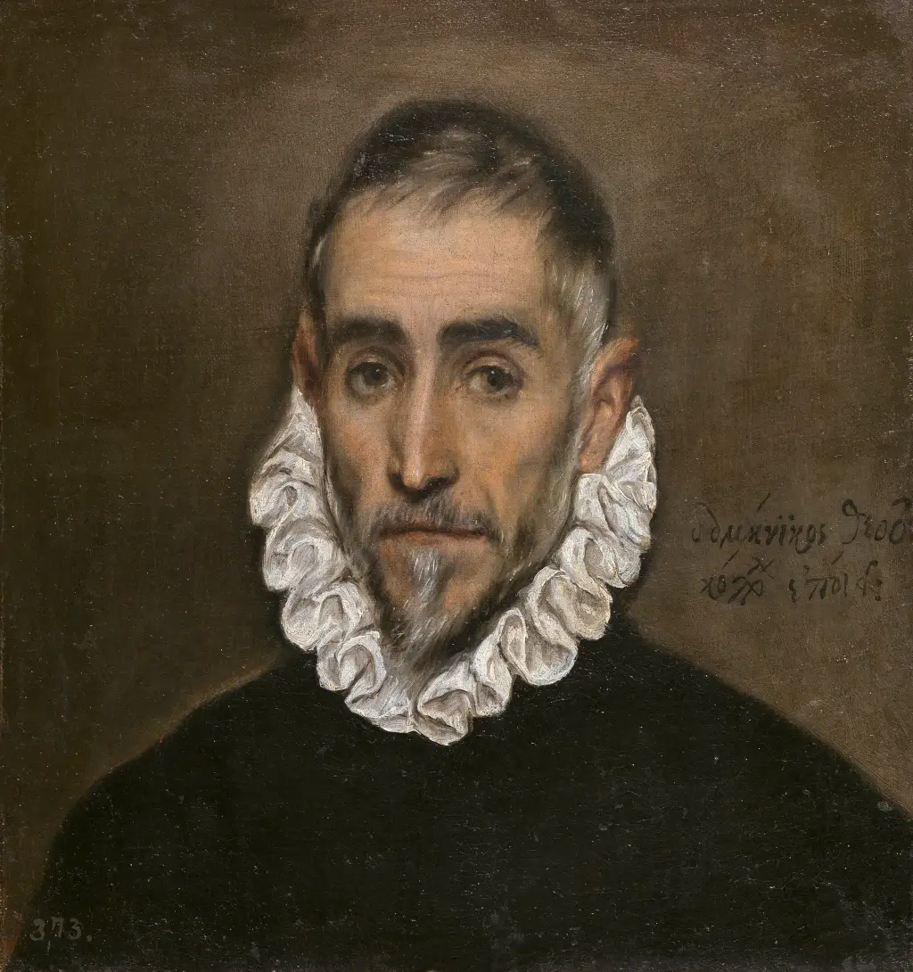 An Elderly Gentleman in Detail El Greco